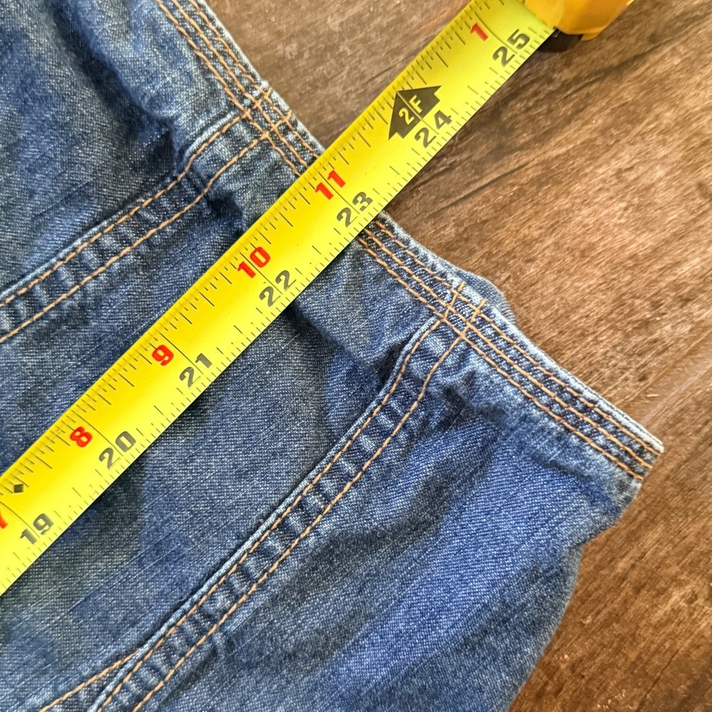 GAP Y2K Womens Denim Paneled Contrast Stitch Flared A-Line Skirt,Medium Wash, 8 - Picture 7 of 7